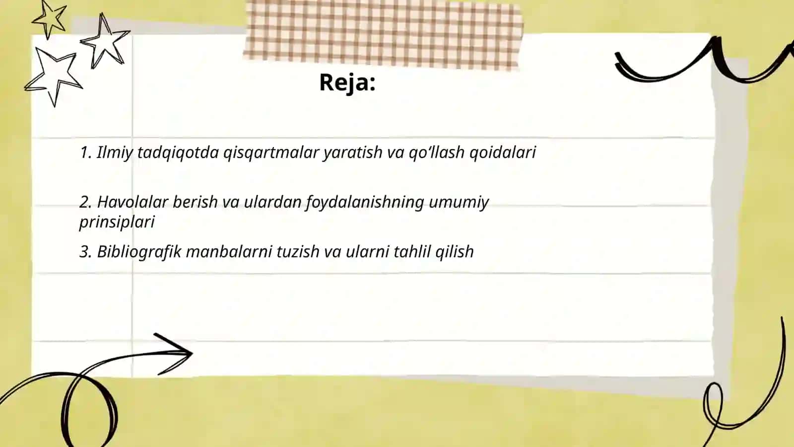 Ilmiy tadqiqotda qisqartmalar yaratish va qoʻllash qoidalari 2