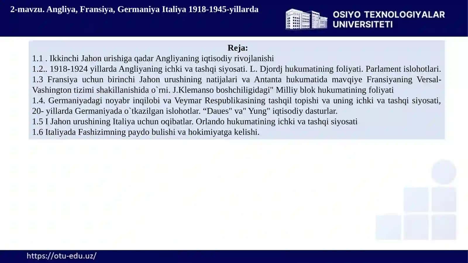 Ikkinchi Jahon urishiga qadar Angliyaning iqtisodiy rivojlanishi 2