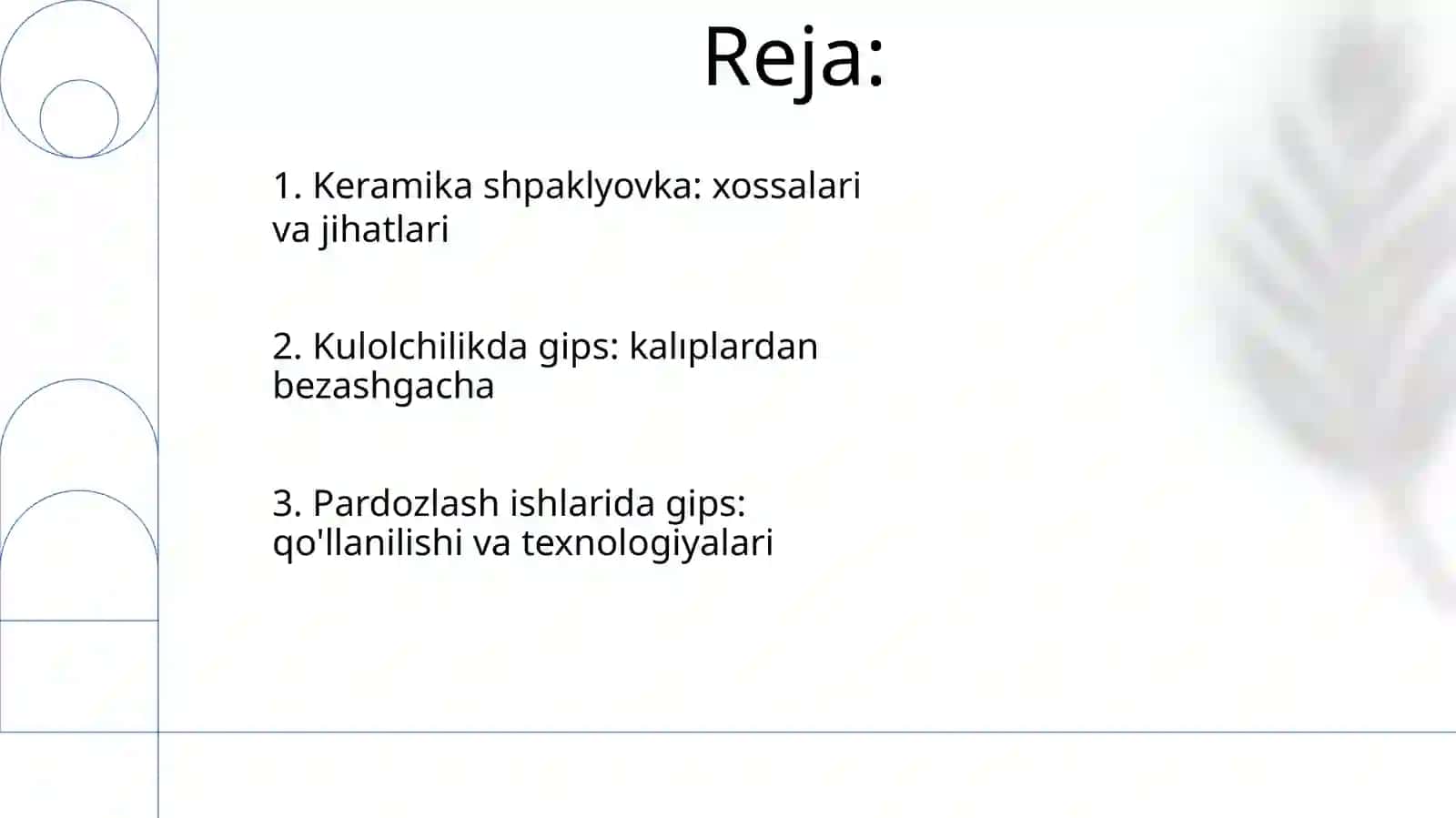 Gips bilan ishlash 2