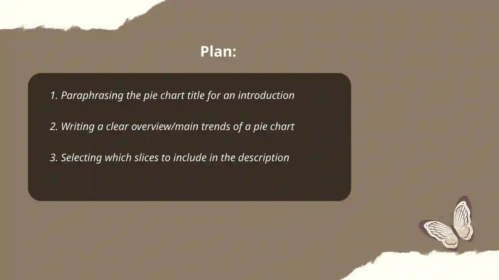 Writing "Pie chart" 2