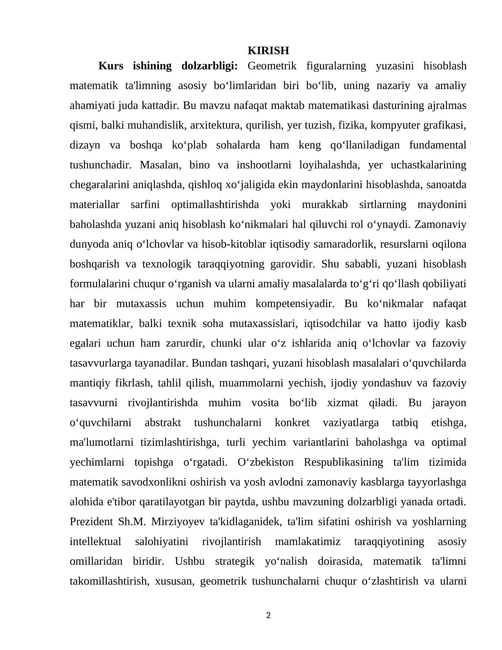 YUZLARNII FORMULA YORDAMIDA HISOBLASHGA DOIR MASALALAR 2