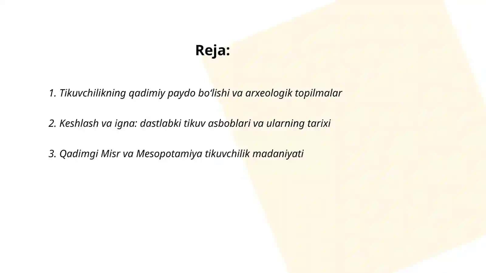 Tikuvchilikning paydo boʻlish tarixi 2