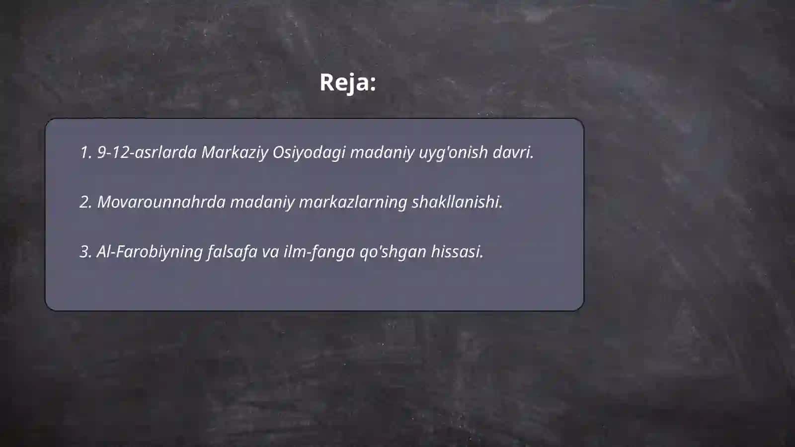 Buyuk allomalarning jahon svilizatsiyasiga qoshgan hissasi mavzuga oid video materiallar tayyorlash 2