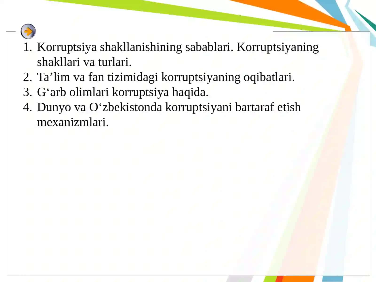 O‘zbekistonda korruptsiyaga qarshi kurashning ijtimoiy, g‘oyaviy asoslari 2