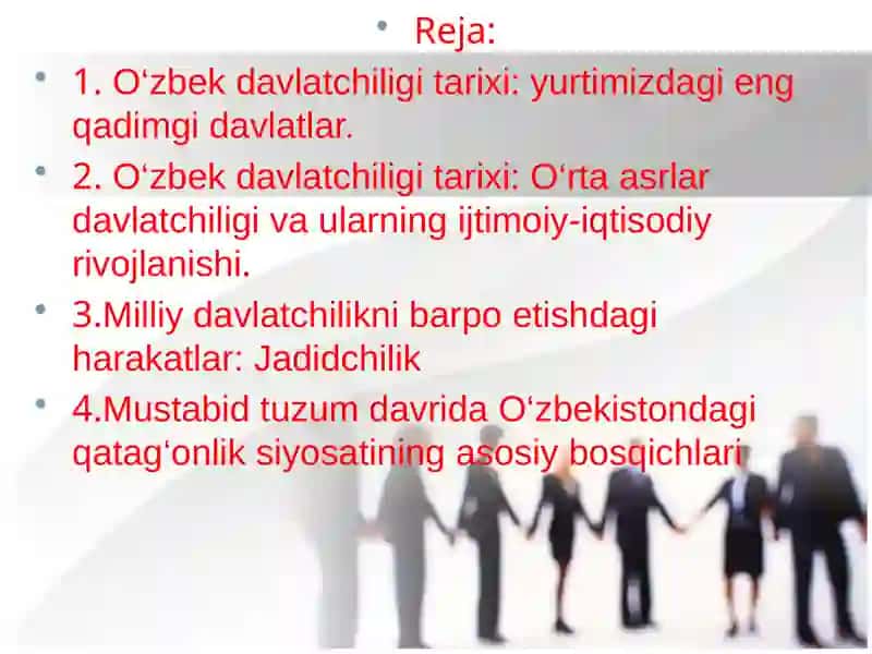 O’zbek davlatchilik tarixi 2