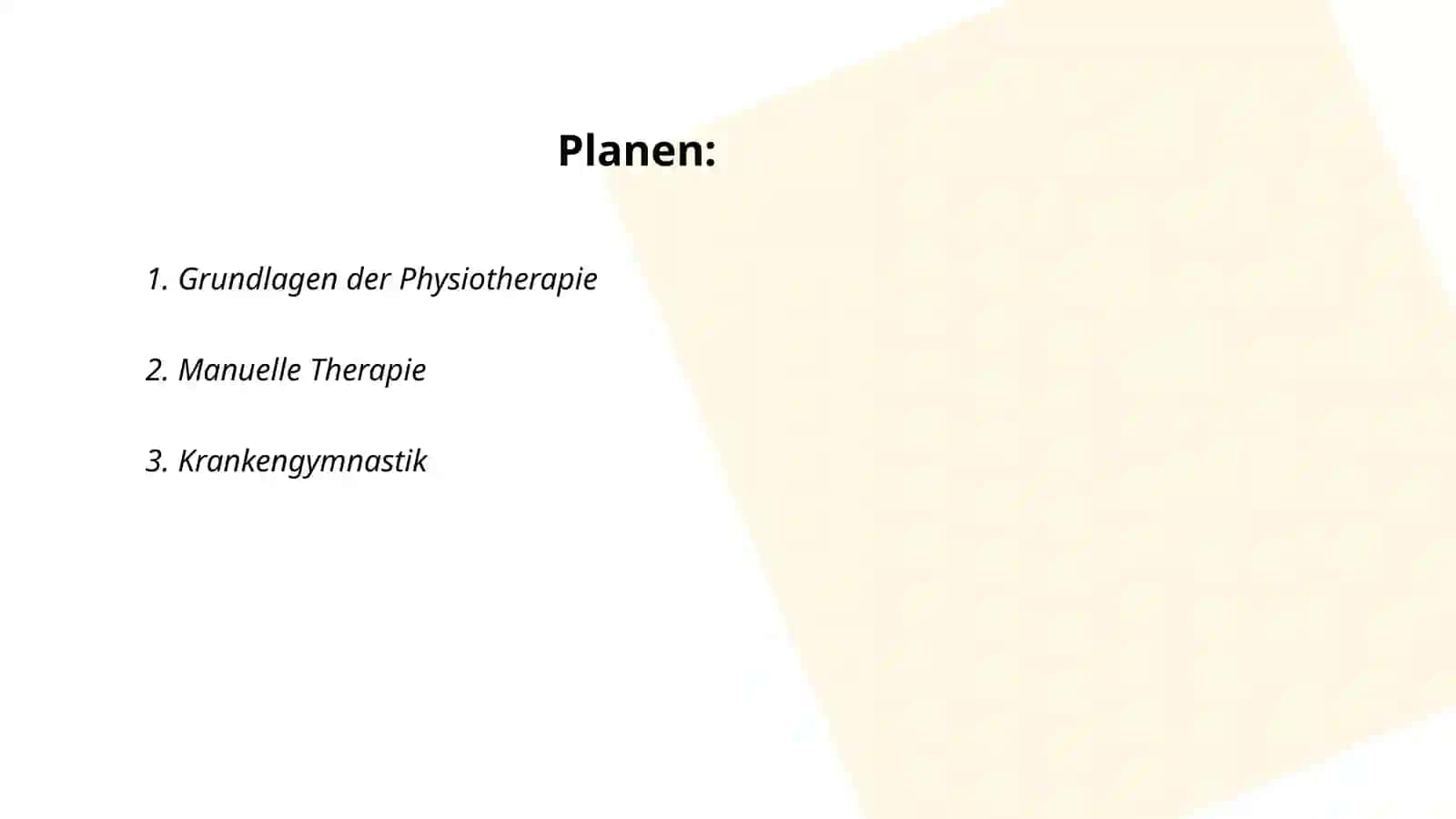Physiotherapie 2