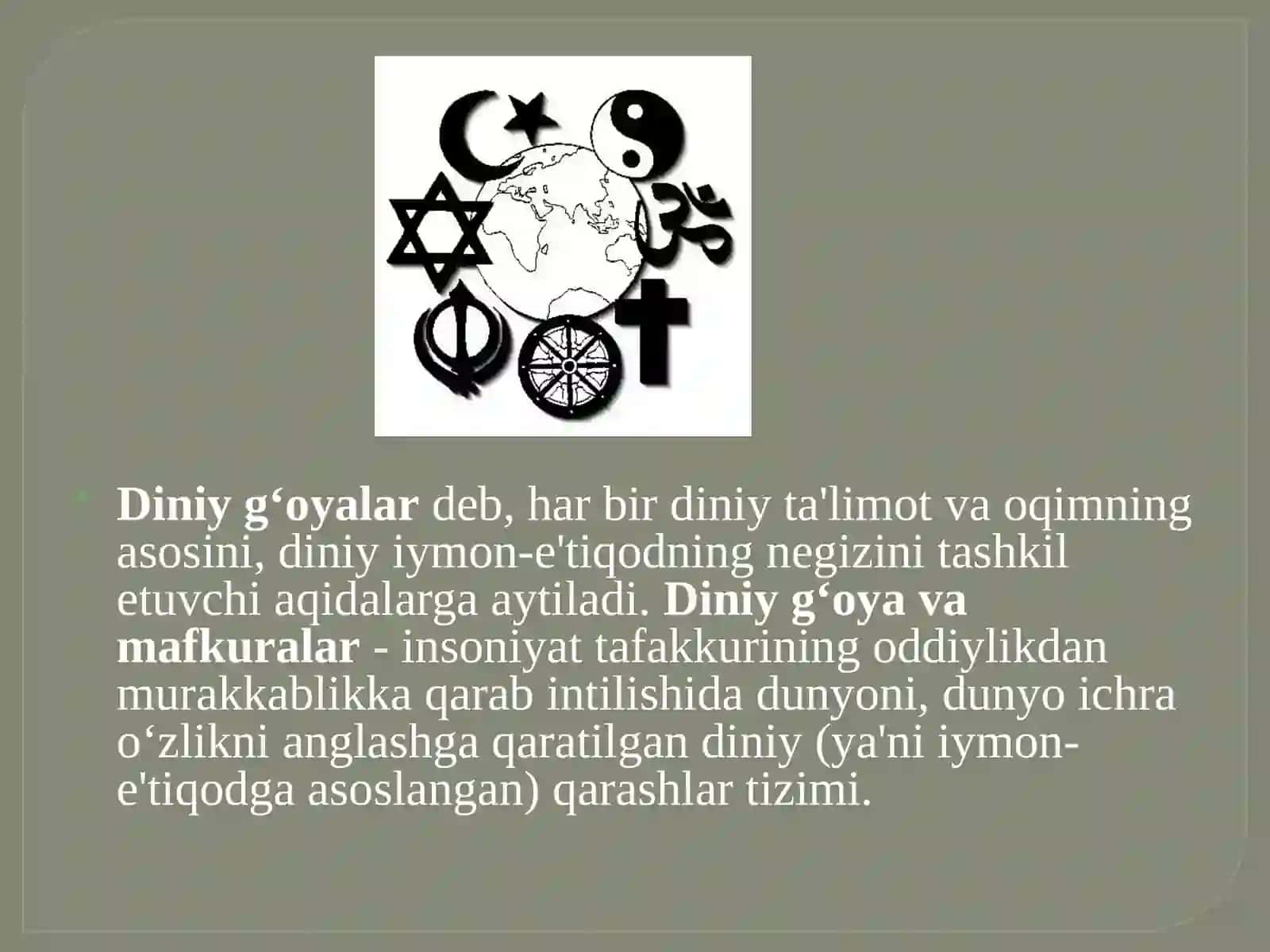 Diniyg'oyalar 2