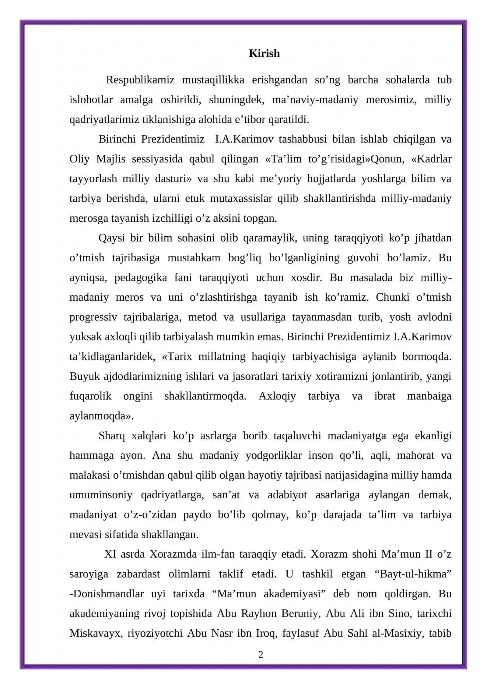 Qadimgi Sharq donishmandlari tarbiya haqida 2