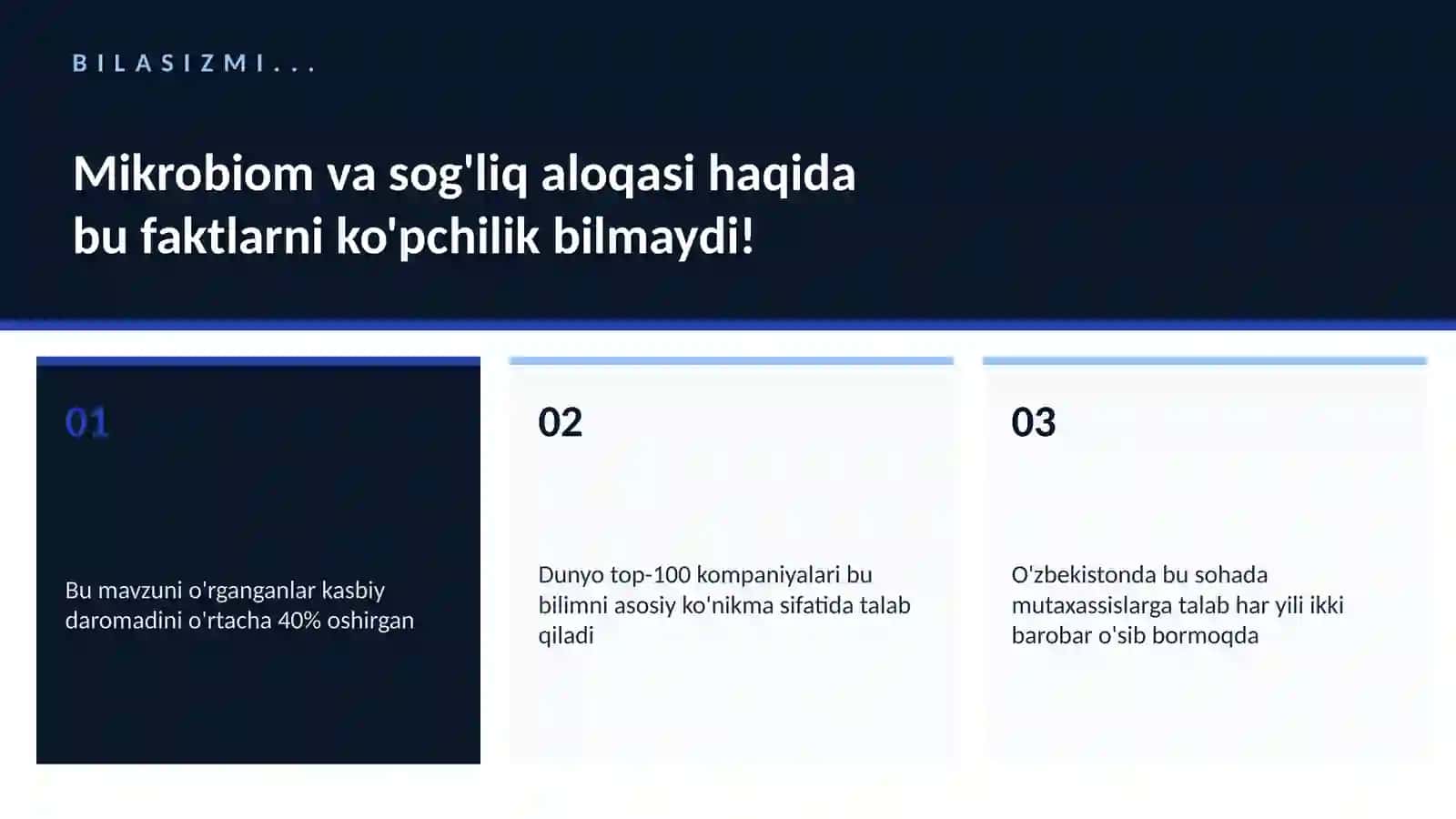 BIOTEXNOLOGIYA VA GENOMIKA 2