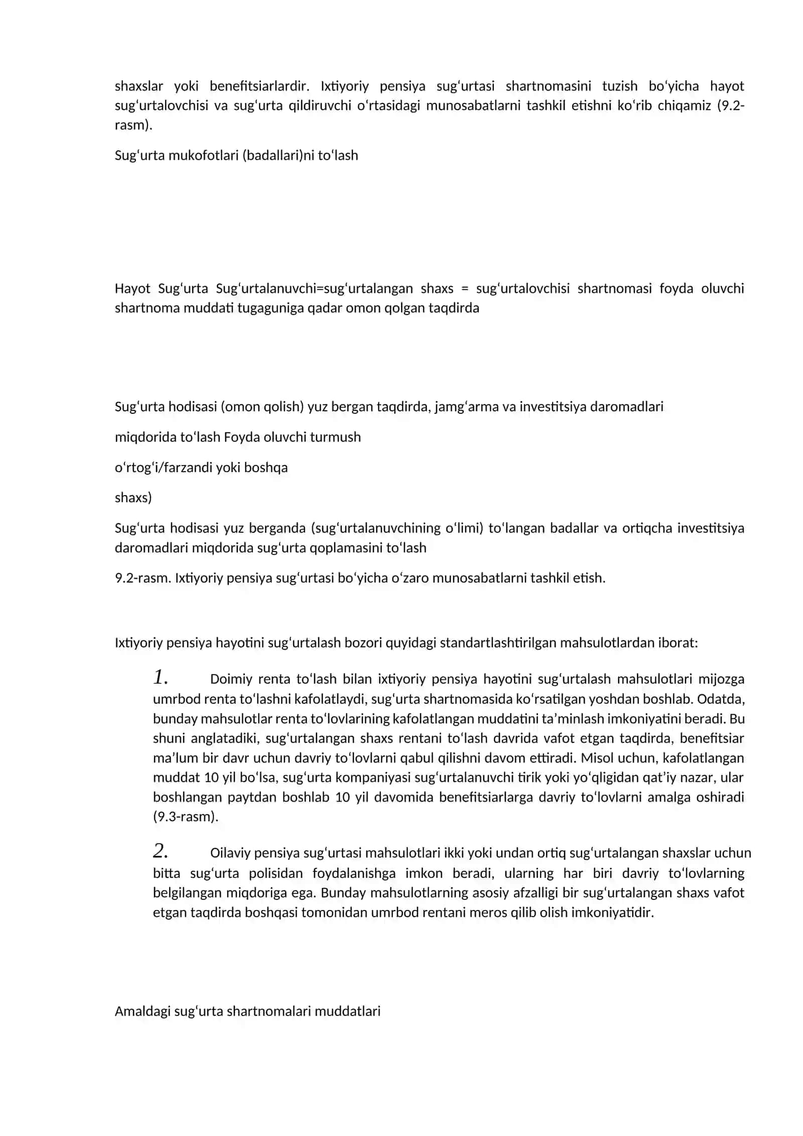 Pensiya sug‘urtasi tushunchasi va turlari 2