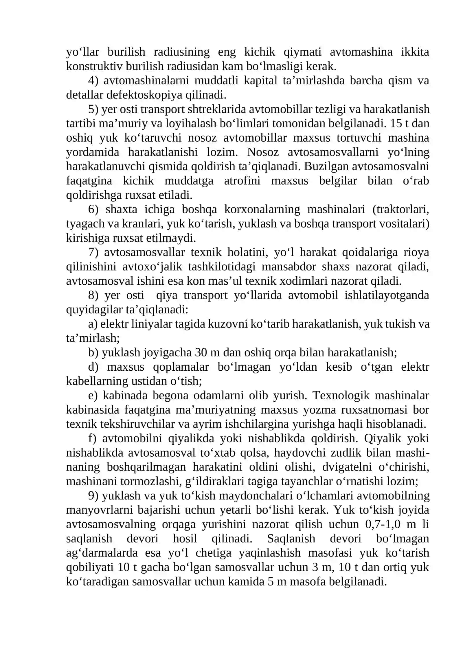 Yer osti kon mashinalarini ishlatishdagi хavfsizlik qoidalarini o‘rganish 2