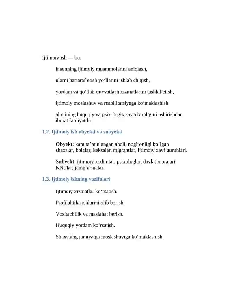 Ijtimoiy ish va fuqarolik huquqi 2