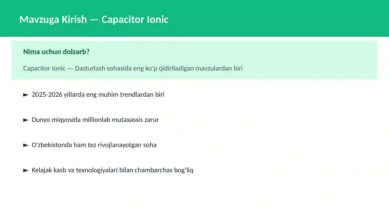 Capacitor Ionic 2