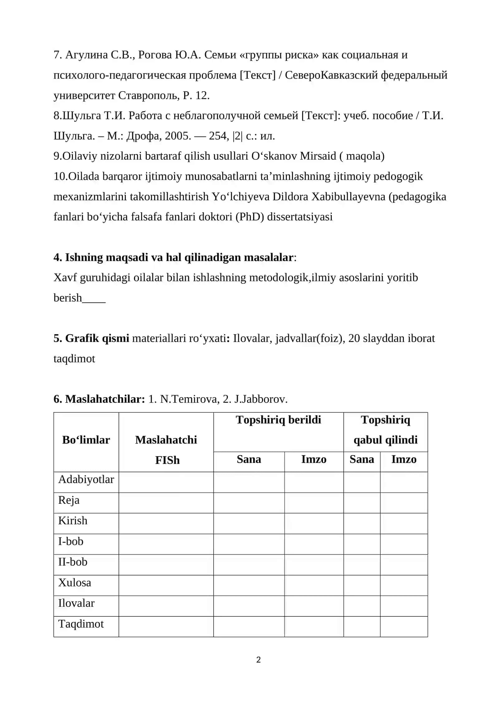 XAVF GURUHIDAGI OILALAR BILAN IJTIMOIY ISH OLIB BORISH USULLARI 2