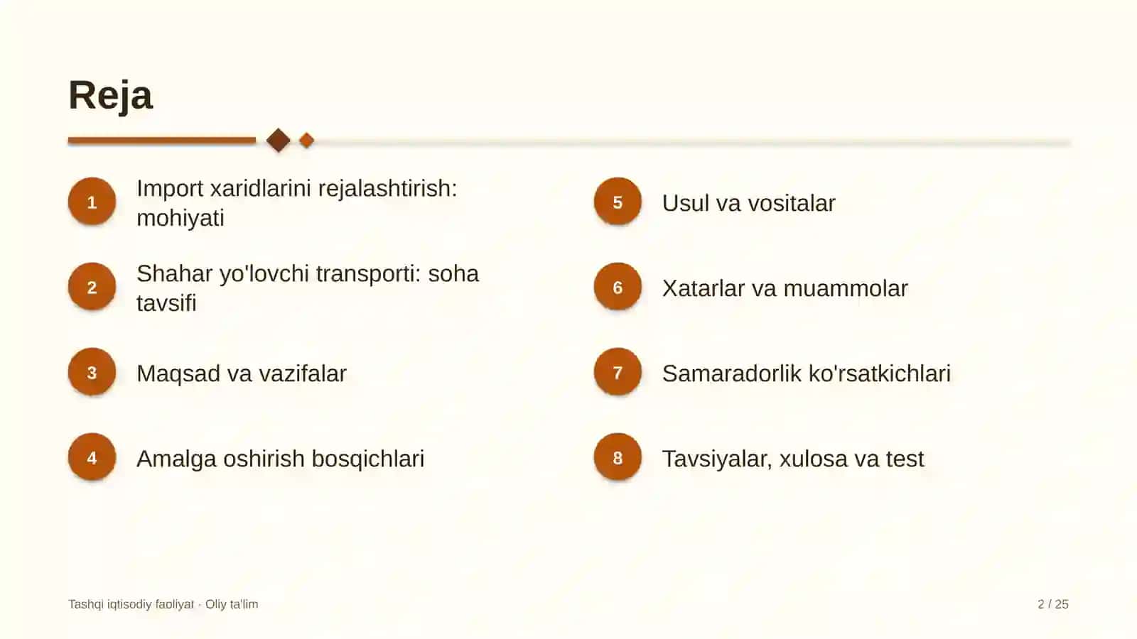 shahar yo'lovchi transportida import xaridlarini rejalashtirish 5594 2