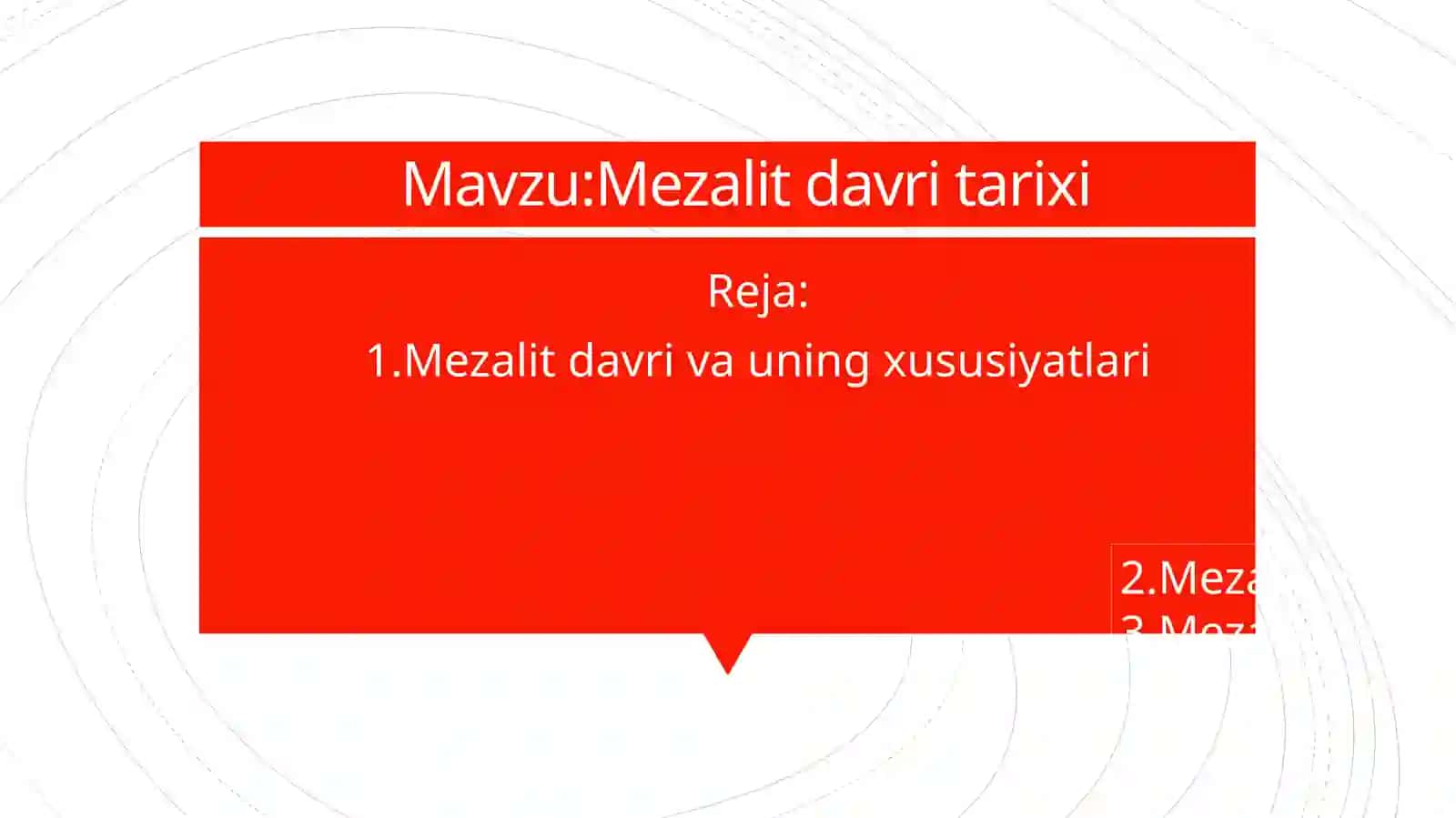 Mezalit davri tarixi 2