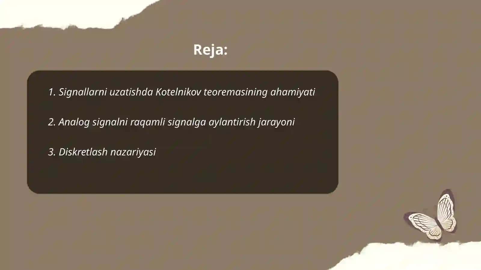 Kotelnikov teoremasi 2