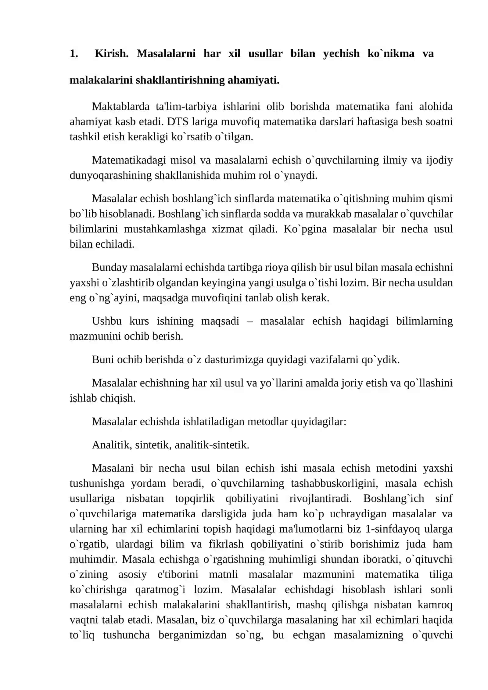 Murakkab masalalarni yechish usullari 2