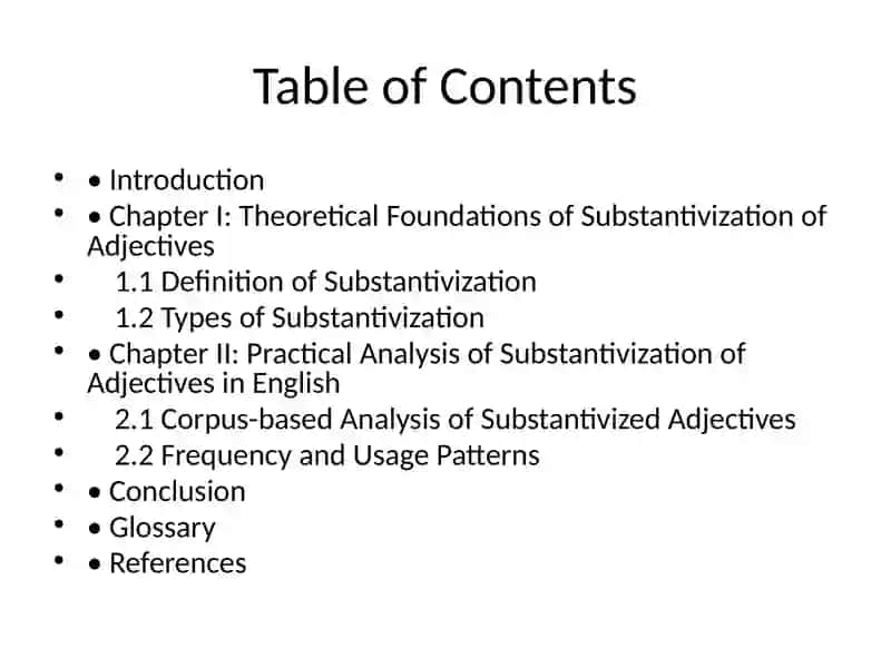 Substantivization of Adjectives 2