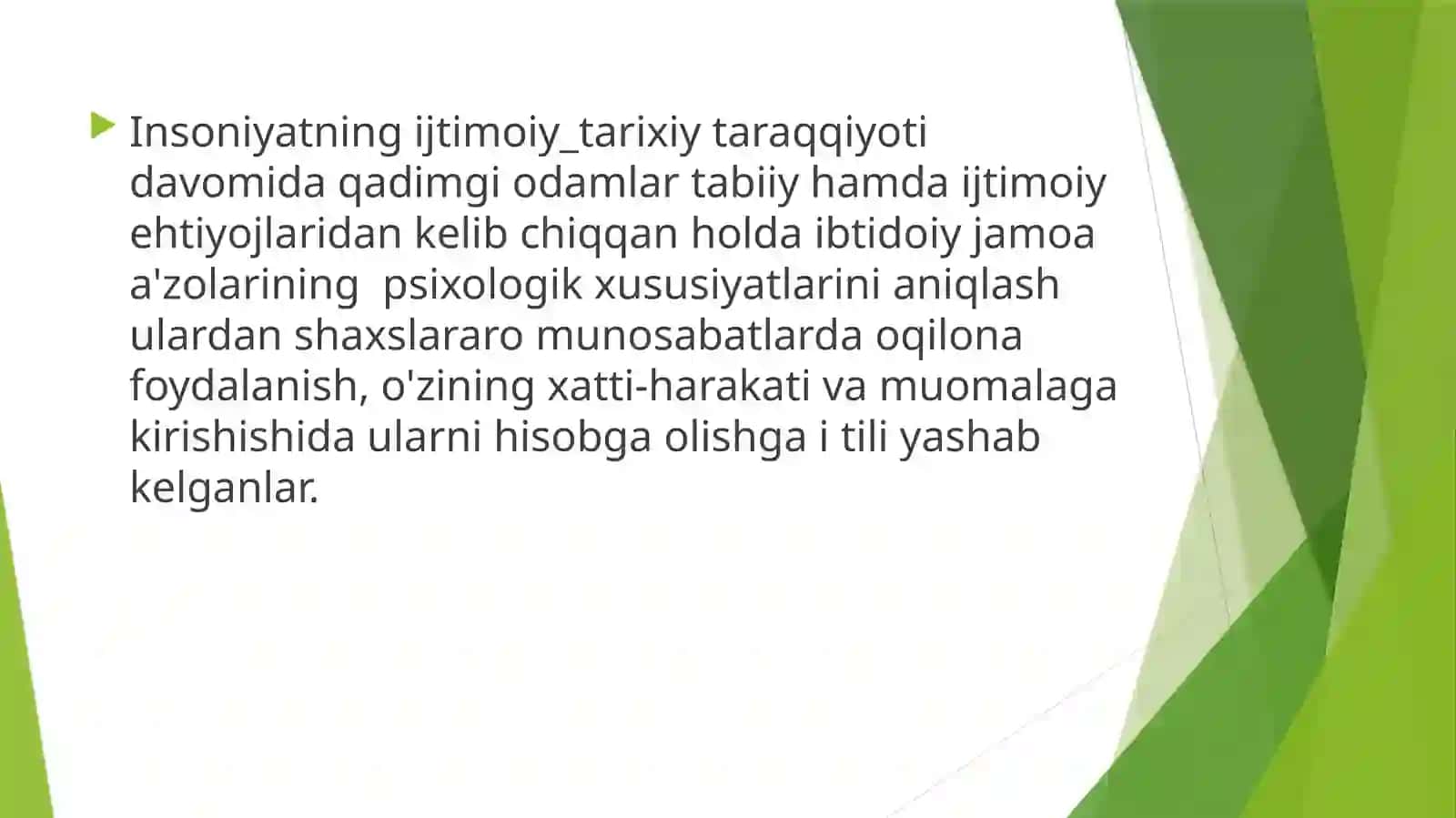 Pedagogika va psixologiyadan fanning paydo bo'lishi. 2