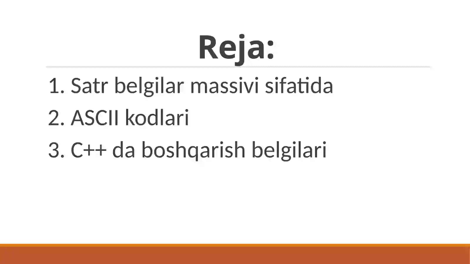 C++ da simvollar bilan ishlash 2