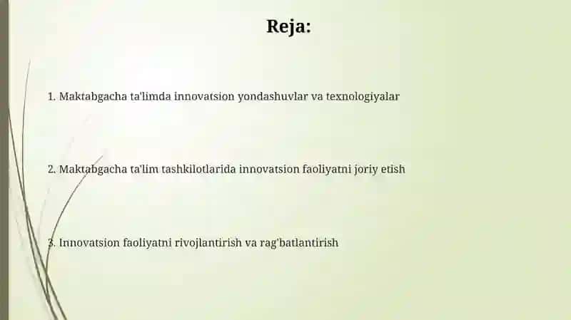 Innovatsion faoliyatning ahamiyati va mohiyati 2