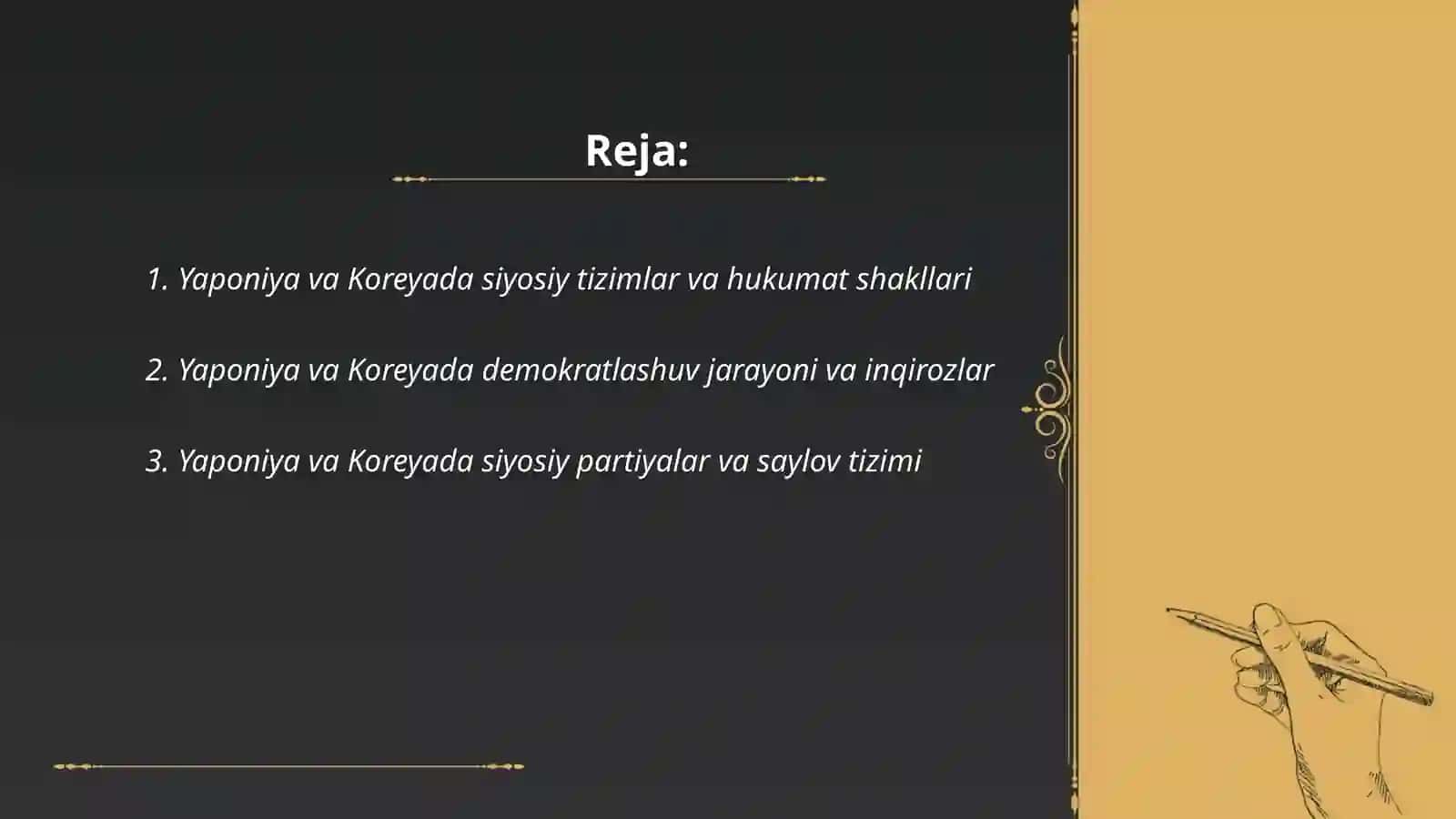 Yaponiya va Koreyada ijtimoiy-siyosiy jarayonlar 2