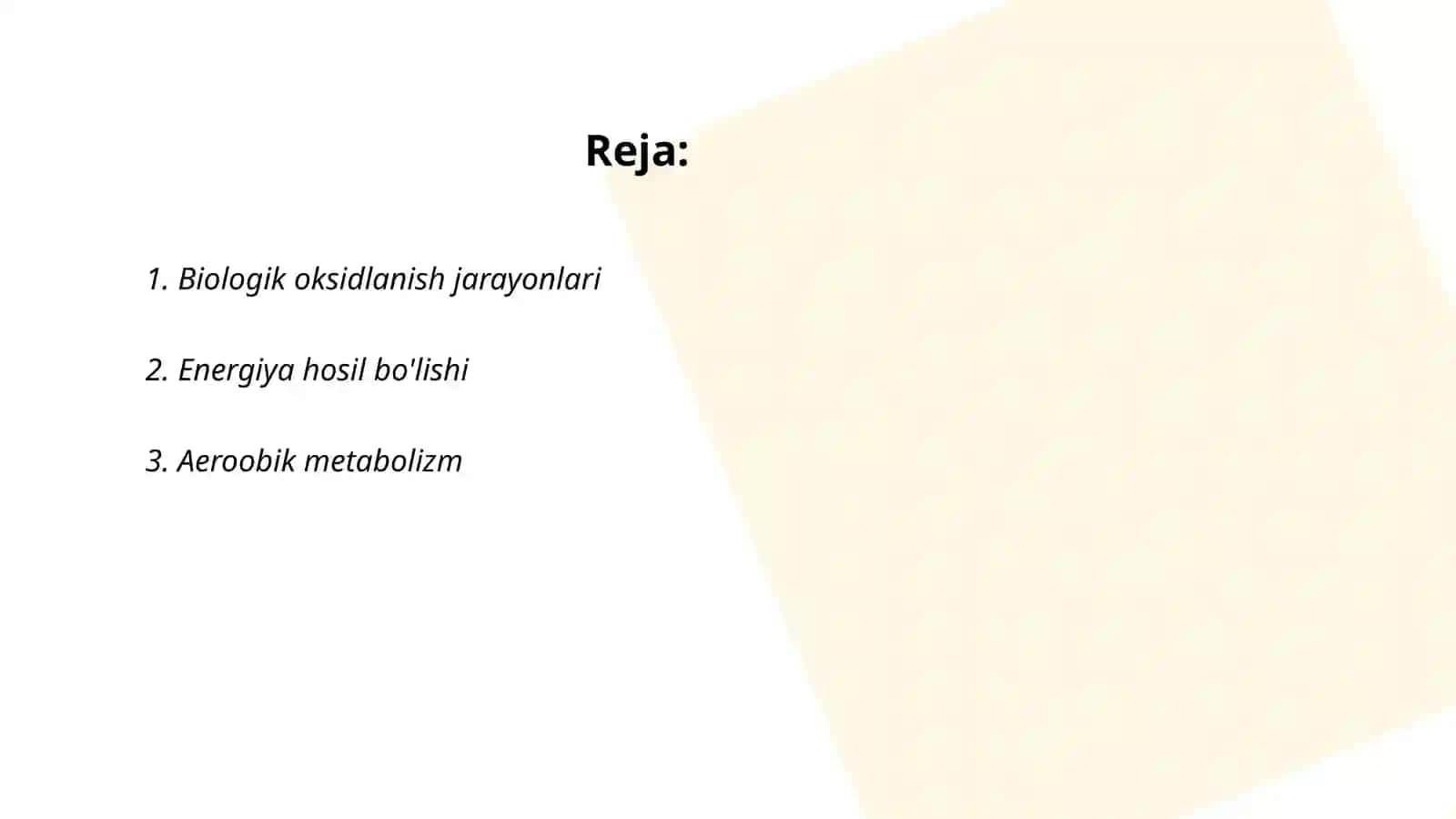 Biologik oksidlanish reaksiyalarida kislorodning iste‘mol qilinishi 2