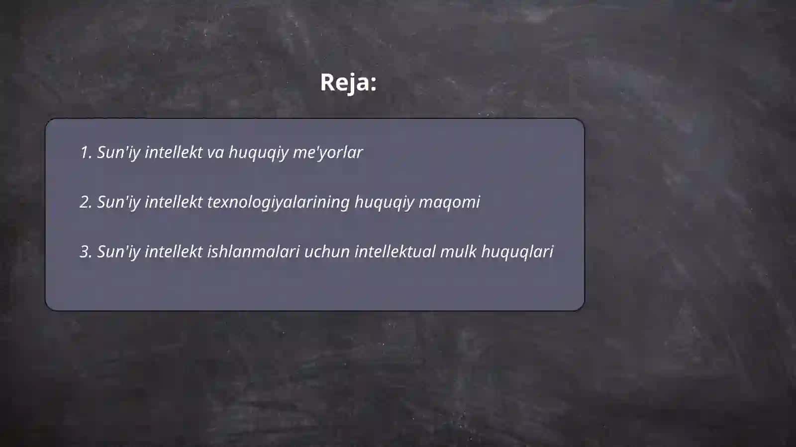 Sunʼiy intellekt bilan bogʻliq munosabatlarni fuqarolik-huquqiy tartibga solinishi 2