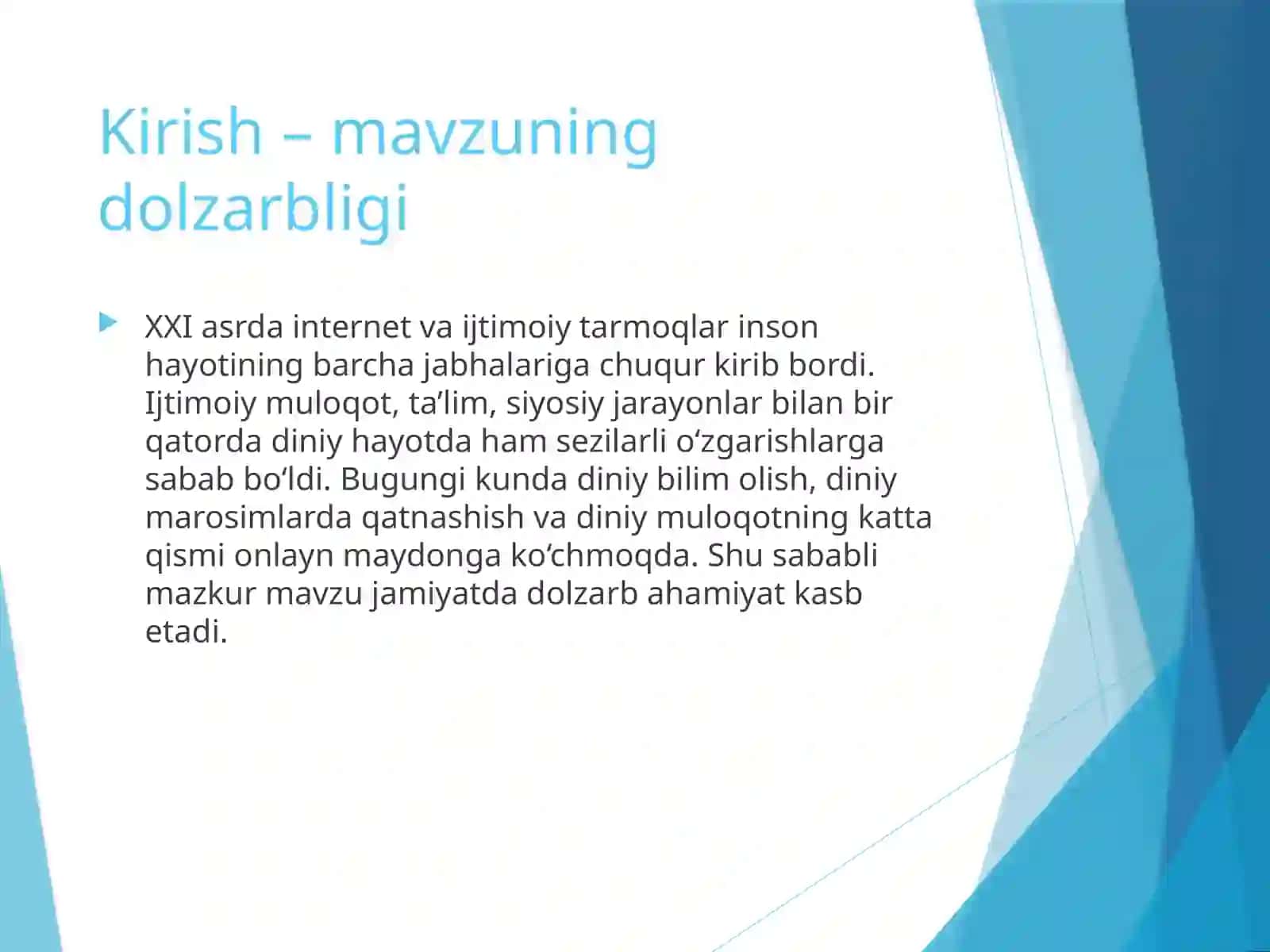 Internet va ijtimoiy tarmoqlarda diniy faollik 2