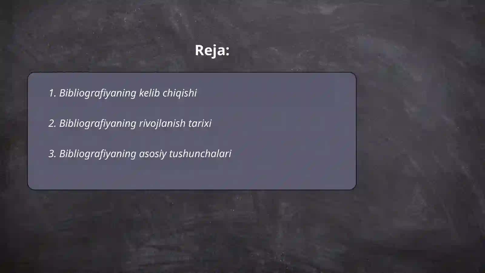 Bibliografiya tarixi bibliografiya tushunchasi kelib chiqishi 2