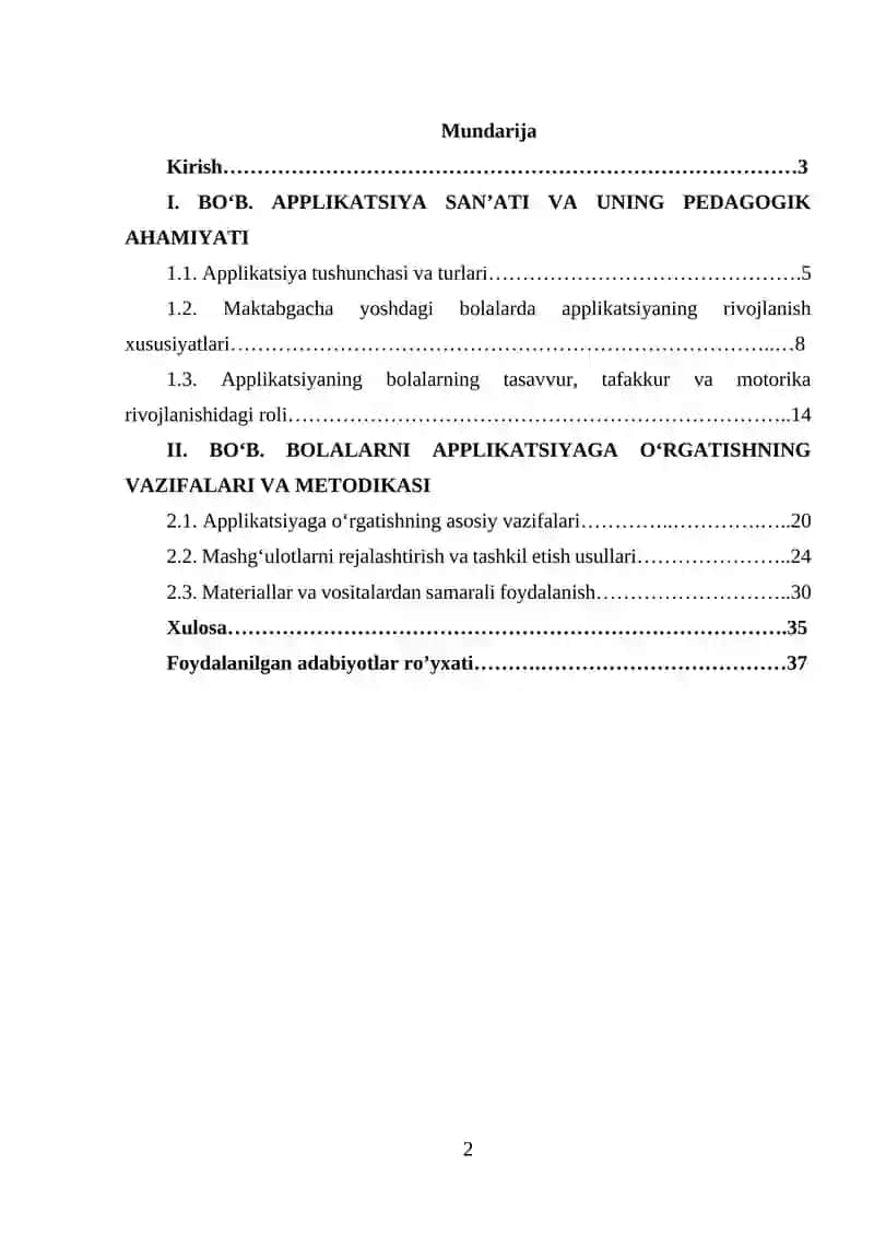 Maktabgacha yoshdagi bolalarga applikatsiyaga o‘rgatishning vazifalari 2