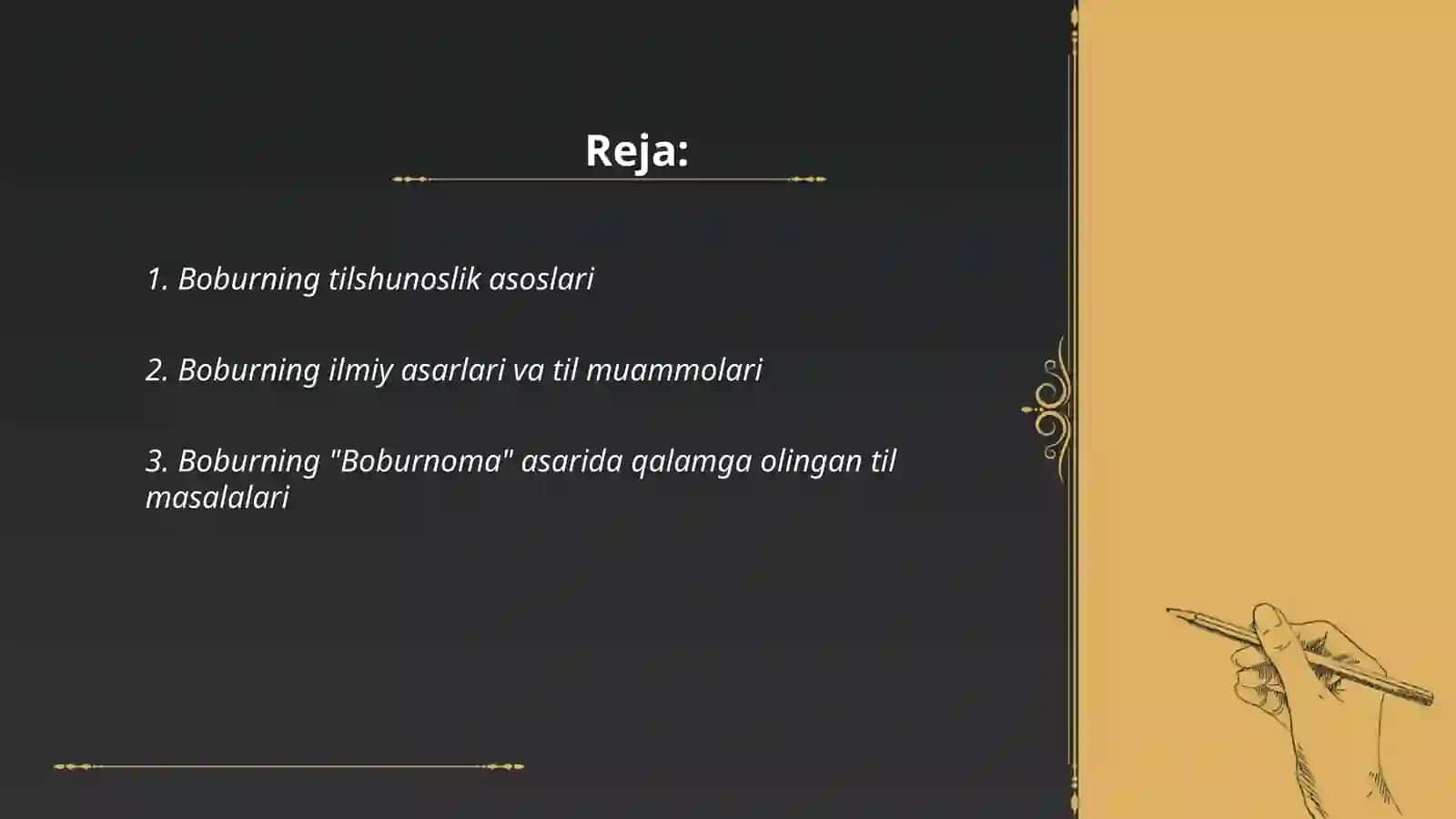 Boburning tilshunoslik asoslari 2