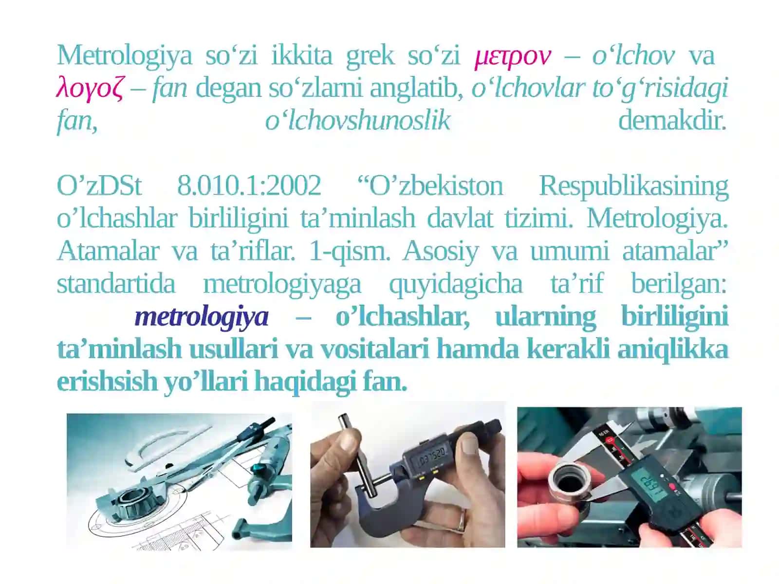 Metrologiya va standartlashtirish 2