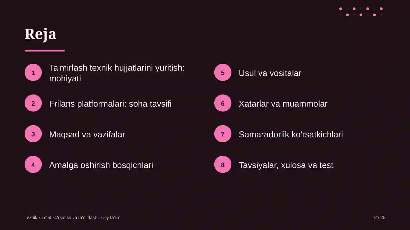 frilans platformalarida ta'mirlash ishlarining texnik hujjatlarini yuritish 6392 2