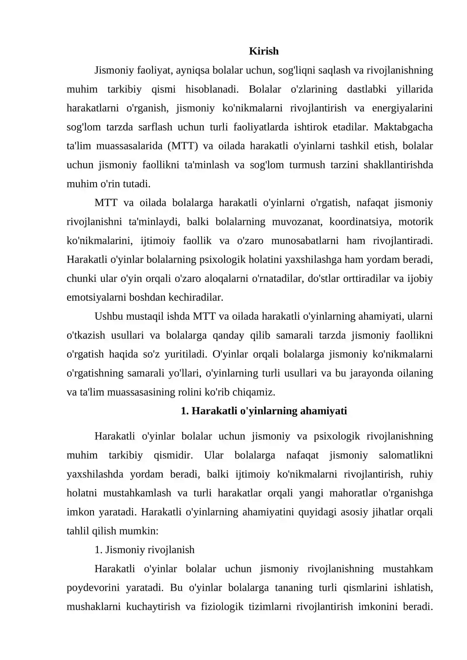 MTT va oilada xarakatli oʻyinlar 2
