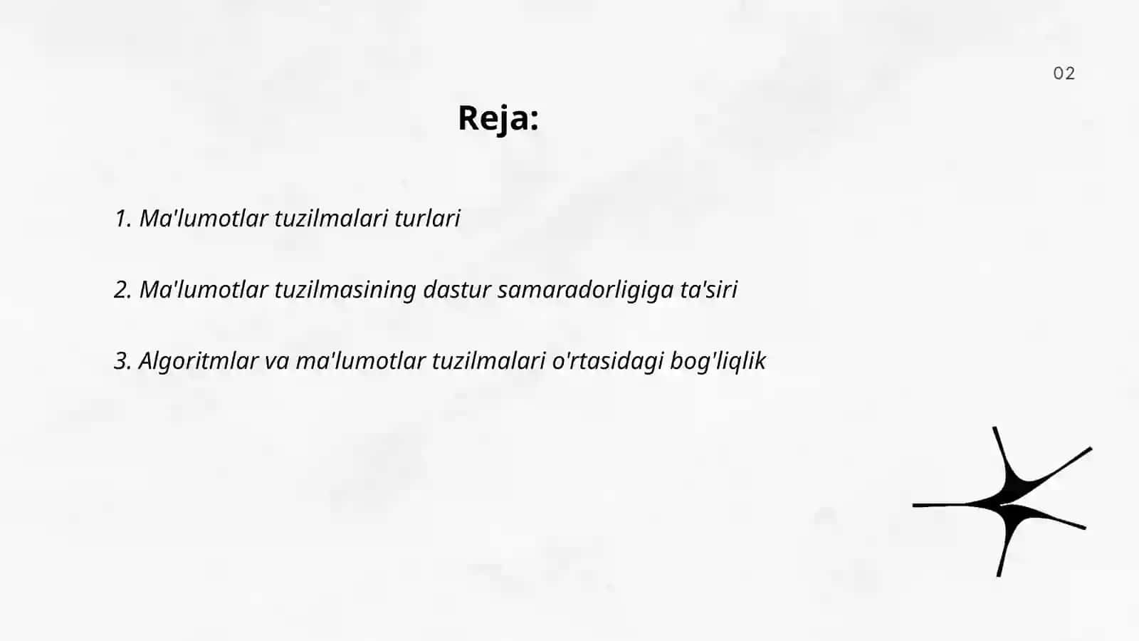 Ma'lumotlar tuzilmalari (Data Structures) 2