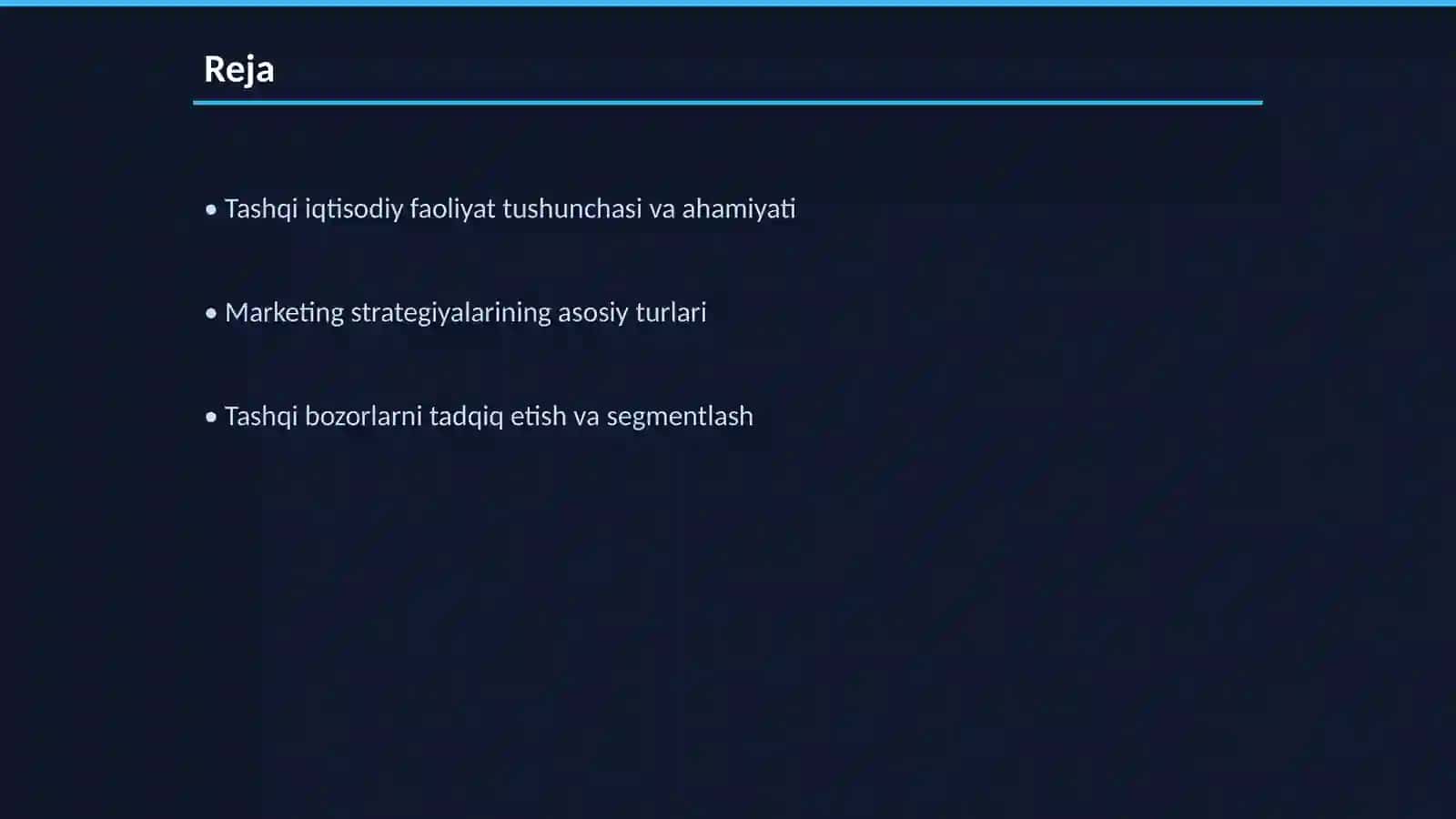 Tashqi Iqtisodiy Faoliyatda Marketing Strategiyalari 2