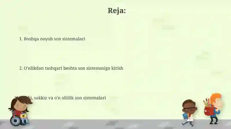 Beshta asosli sanoq sistemalari 2