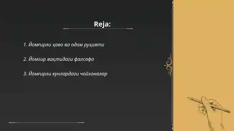 Йомғир остидаги одам 2