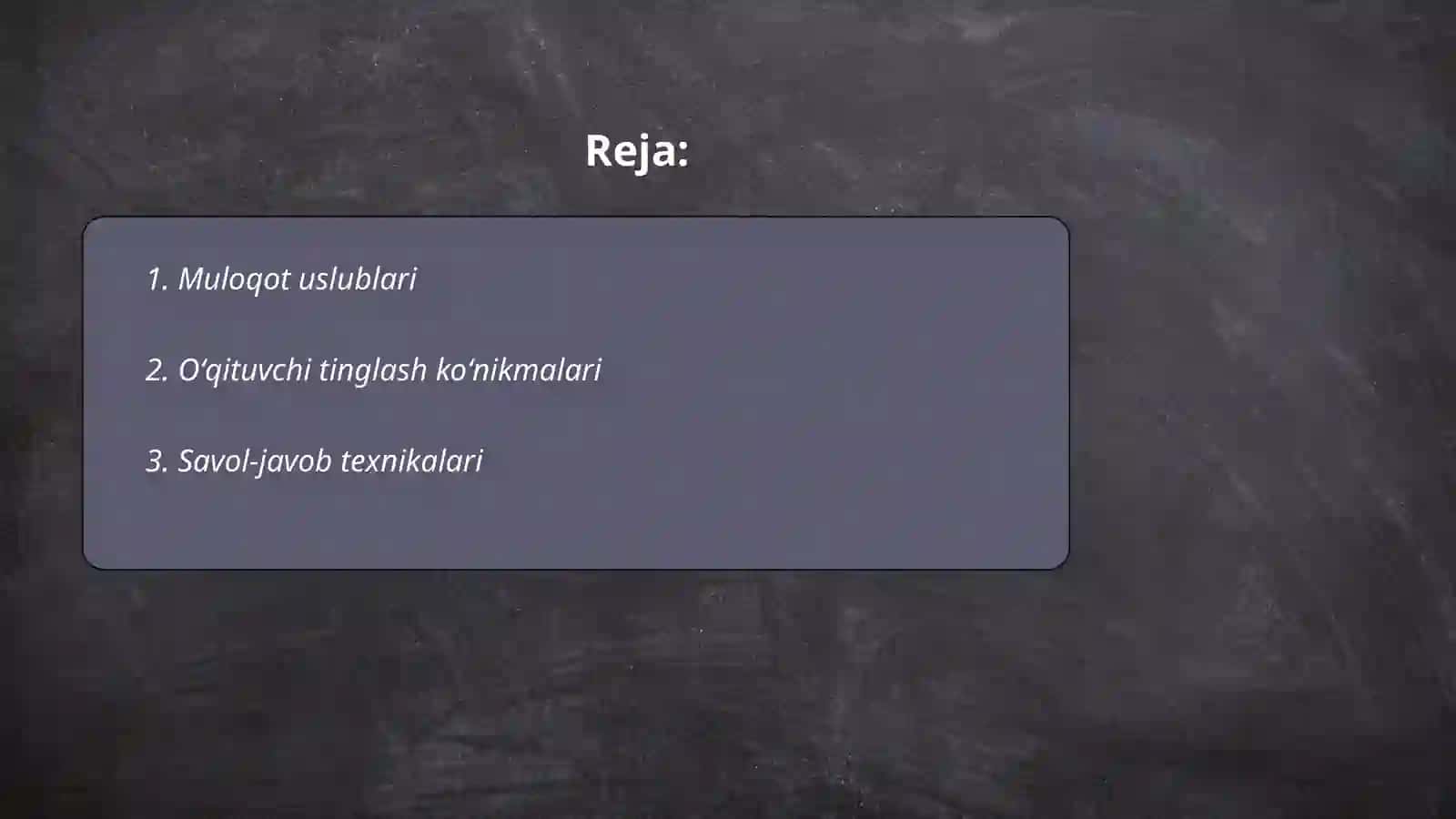 Muloqot Uslublari 2