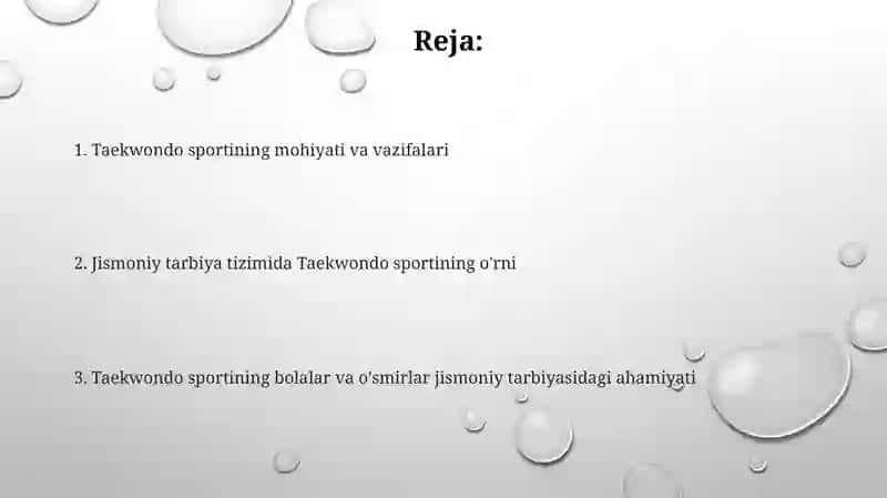 Taekwondo sportining mohiyati va vazifalari 2