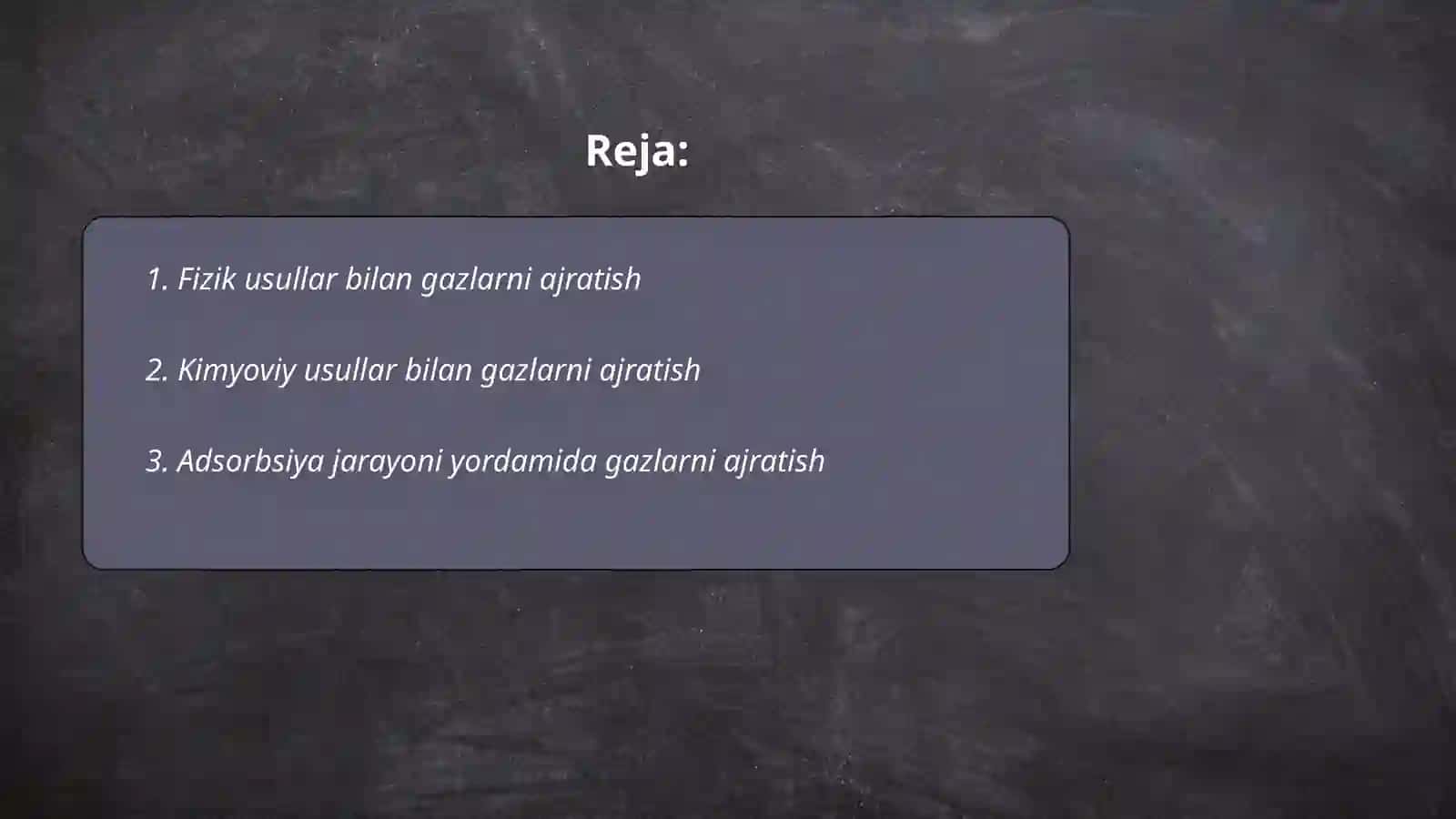 Gazlarni ajratish usullari 2