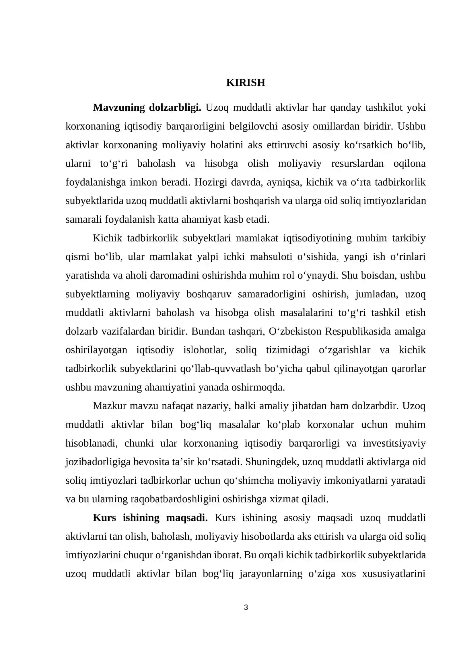 Kichik tadbirkorlik subyektlarida uzoq muddatli aktivlar 2