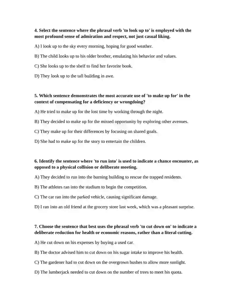Make sentences using phrasal verbs 2