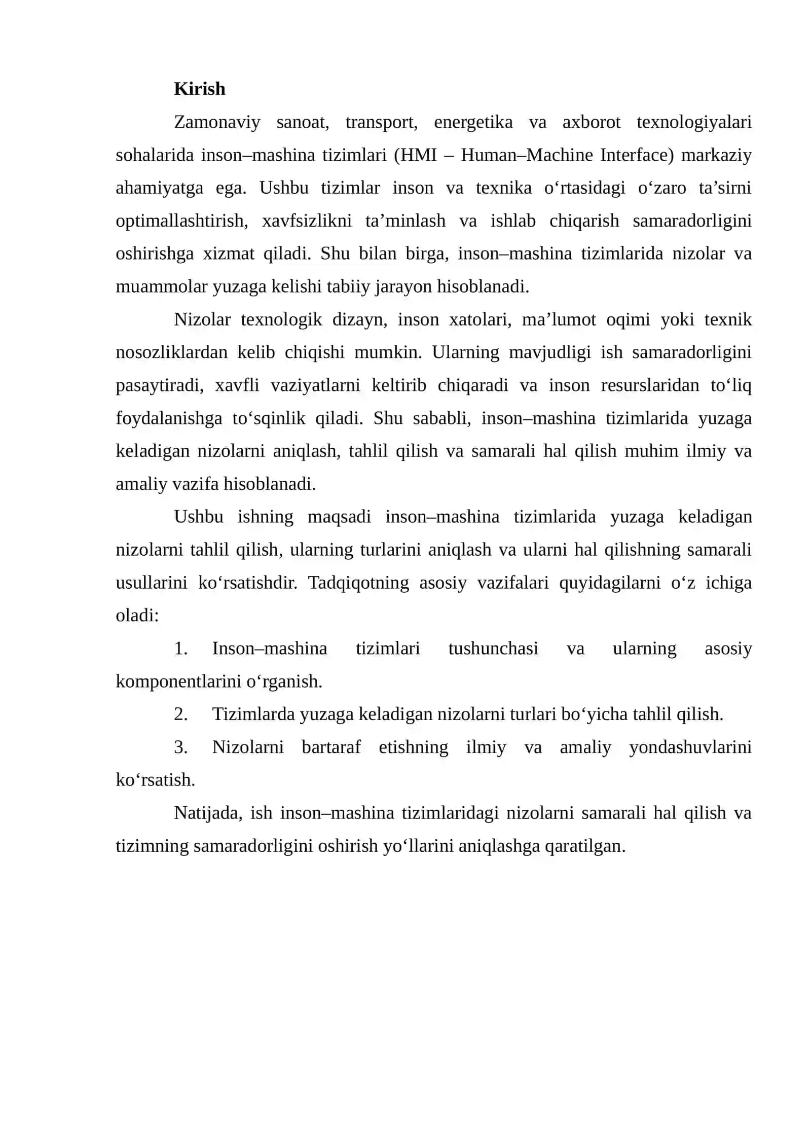 Inson-mashina tizimlarida nizolar va ularni hal qilish yo'llari 2