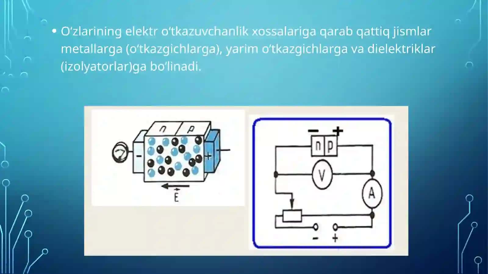 O‘tkazuvchi metallar va yarimo‘tkazgichlar 2