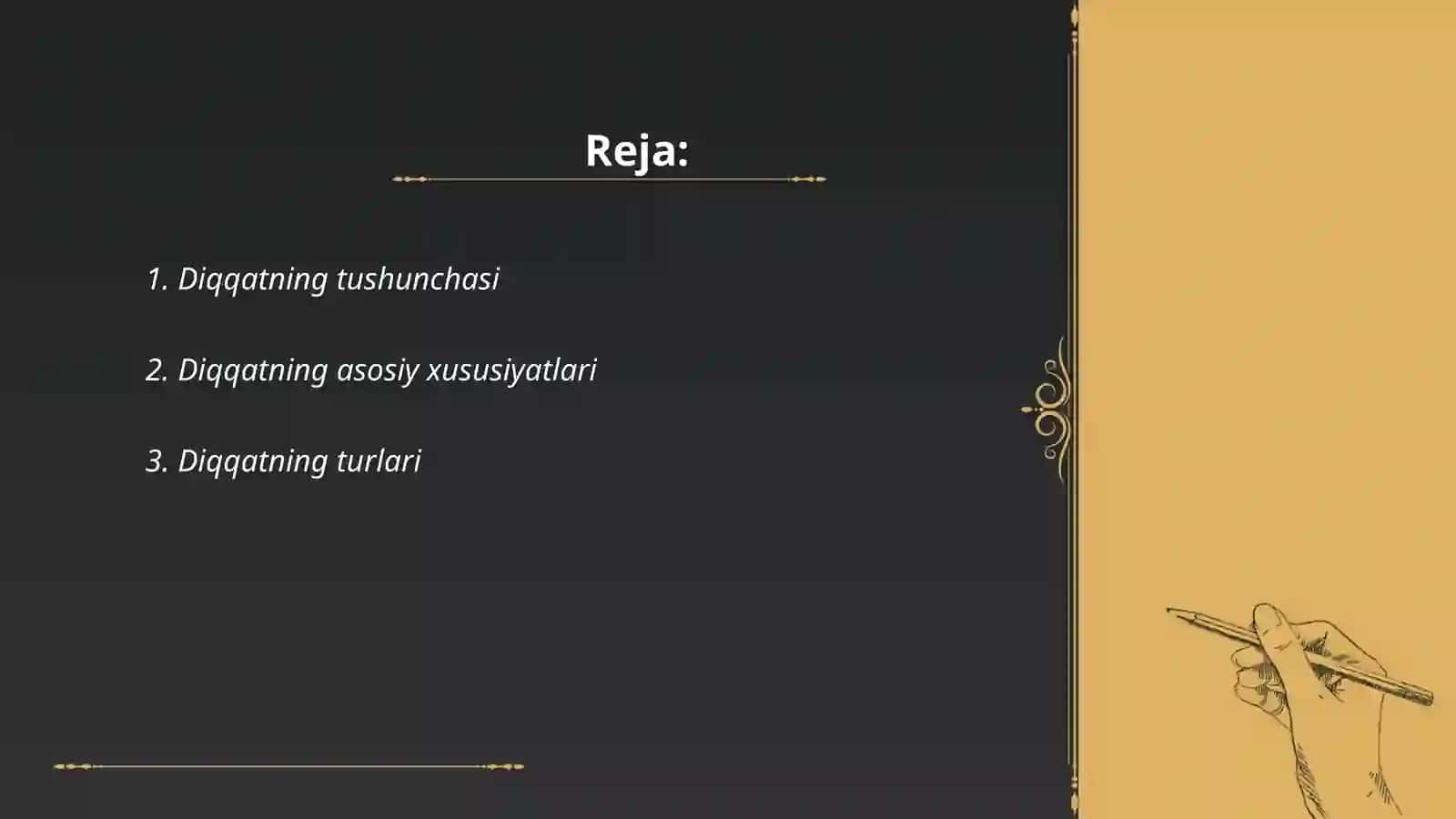 Diqqat haqida tushuncha va uning nerv fizalogik asoslari 2