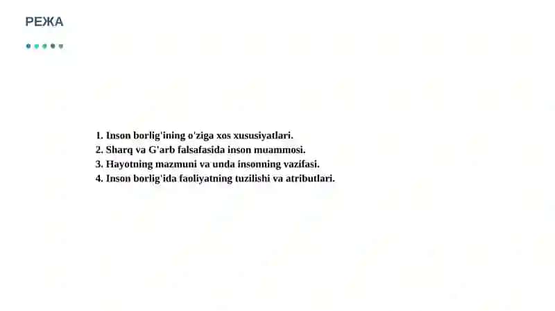 INSON FALSAFASI (FALSAFIY ANTROPOLOGIYA) 2
