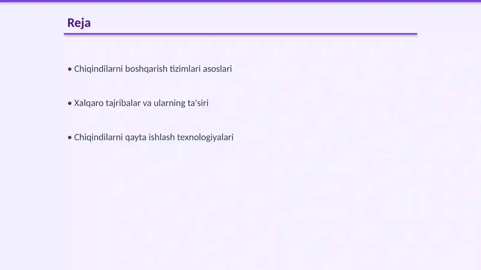 Chiqindilarni boshqarish tizimlari va xalqaro tajribalar 2